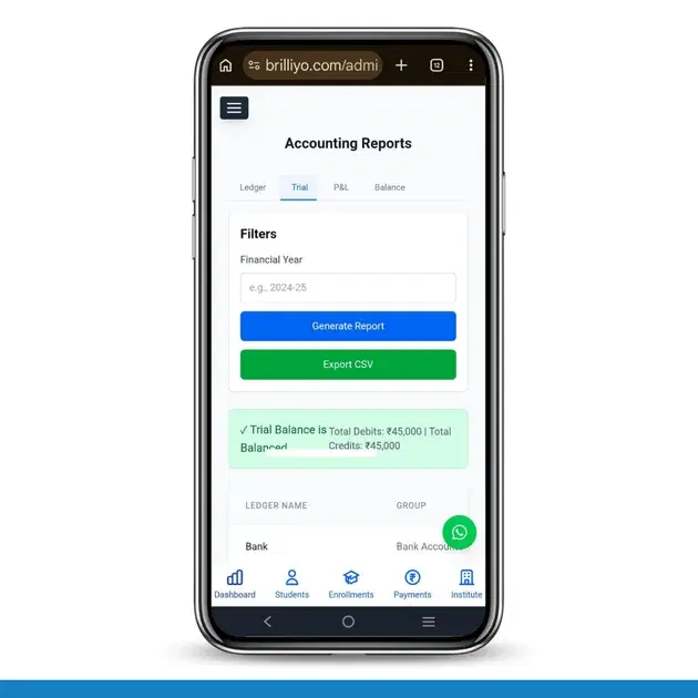 Accounting Feature – Reports