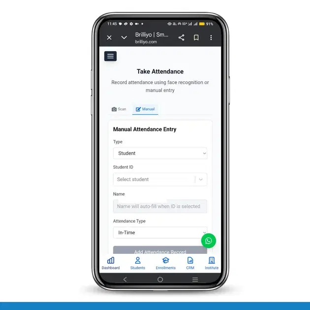 Attendance Feature – Take Attendance