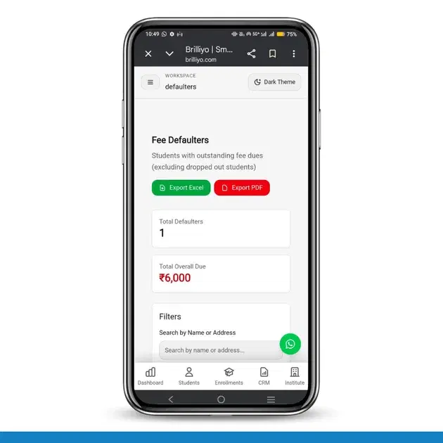 Fee Defaulters – Step-by-Step Guide